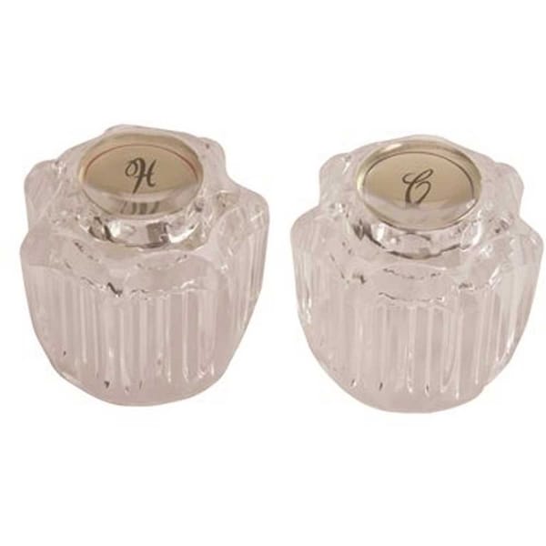 Proplus Delta Delex Acrylic 2Handles for Kitchen and Bathroom Sink in Clear PR 2031322 - main